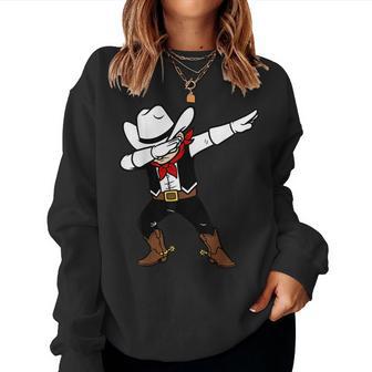 Texas Cowboy Dabbing For Youth Toddler Kids Boys Girls Women Sweatshirt - Thegiftio UK