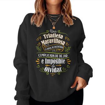 Una Triatleta Maravillosa Triatlón Regalo Triatlon Sudadera Mujer - Regaloses