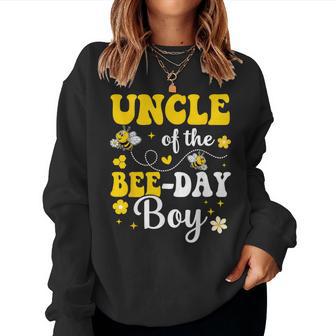 Uncle Of The Bee Day Boy Bee Birthday Party Matching Family Women Sweatshirt - Thegiftio UK