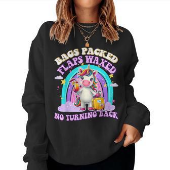 Unicorn Inappropriate Adult Trip Travel Girls Vacation Women Sweatshirt - Thegiftio UK