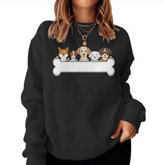 Divertida Con Diseño De Perros Lindos Para Hombres Es Y Niños Manga Larga Sudadera Mujer - Regaloses