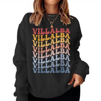 Villalba City Groovy Retro Sudadera Mujer - Regaloses