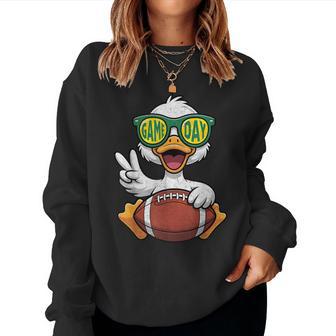 Vintage Game Day Duck Women Sweatshirt - Thegiftio UK