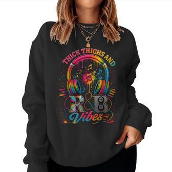 Vintage Thick Thighs R&B Vibes For Women Women Sweatshirt - Thegiftio UK