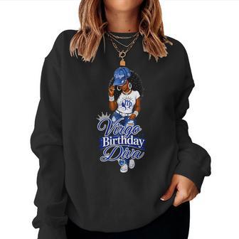 Virgo Birthday Diva Melanin Woman Born In September-August Women Sweatshirt | Seseable UK