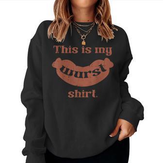 This Is My Wurst Sausage German Kids Women Sweatshirt - Thegiftio UK
