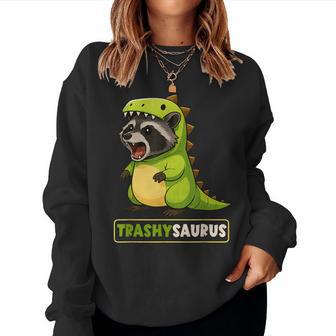アライグマ 恐竜 コスチューム トレックス トラッシーサウルス 男の子 女の子 キッズ レディーススウェットシャツ - Kawaiitshirt