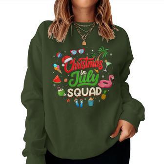 Christmas In July Squad Santa Summer Kids Women Sweatshirt | Seseable UK