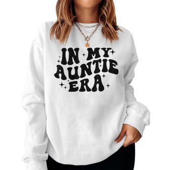 In My Auntie Era Camisa Groovy Aunt Retro Cool Aunt Cumpleaños Sudadera Mujer - Regaloses