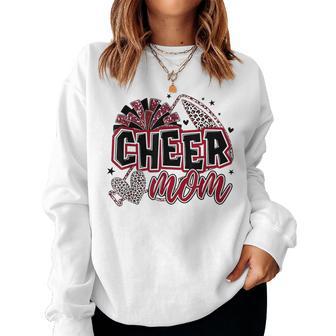 Cheer Mom Maroon Cheerleader Game Day Cheer Mama Football Women Sweatshirt | Seseable UK