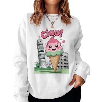 Ciao Cute Italian Gelati Colosseum Rome Kids Boys Or Girls Women Sweatshirt - Thegiftio UK
