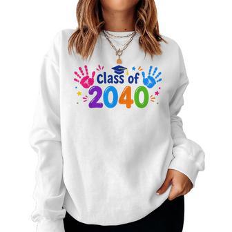 Class Of 2040 Grow With Me Pre-K 12Th Grade 2040 Graduation Women Sweatshirt | Seseable UK