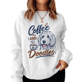 Coffee And Doodles Doodle Coffee Club Pet Lover Women Sweatshirt - Thegiftio UK