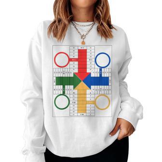De Parchis Para Hombres Es Niños Y Amantes De Los Juegos De Parchis In Mangas Sudadera Mujer - Regaloses