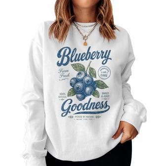 intage De Myrtilles Fraîches De La Ferme Sweat-shirt pour femme - Cadeauxyz