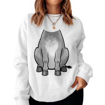 Donkey Costume Animal Costume Carnival Farm Farmer Women Sweatshirt | Seseable UK