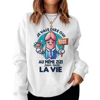 Enterrementie Jeune Fille Original Même Zizi Cadeau Bride Haut De Gamme Sweat-shirt pour femme - Cadeauxyz