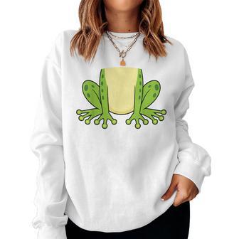 Frog Costume Halloween Animal Graphic Kids Women Sweatshirt - Thegiftio UK