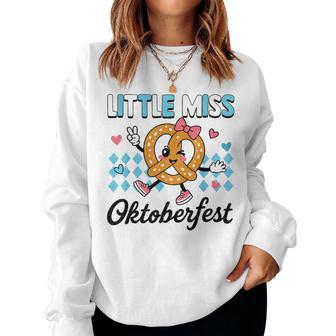 Miss Oktoberfest Pretzel German Girls Kids Toddler Women Sweatshirt - Thegiftio UK
