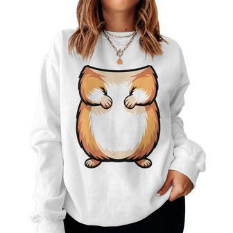 Hamster Adult Kids Brown Hamster Costume Women Sweatshirt - Thegiftio UK