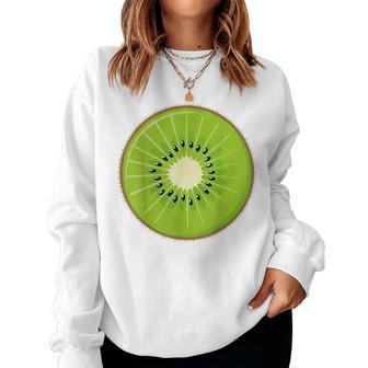 Kiwi Adult Kids Fruit Green Kiwi Costume Women Sweatshirt - Thegiftio UK