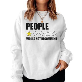 La Gente No Recomendaría A Las Personas Introvertidas Divertidas Cuello Sudadera Mujer - Regaloses