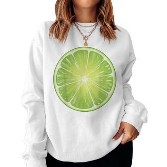 Lime Adult Kids Fruit Green Lime Costume Women Sweatshirt - Thegiftio UK
