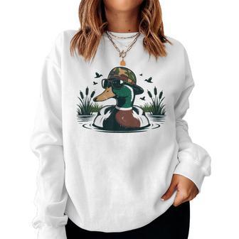 Mallard Duck Hunting Camo Youth Boys Toddler Camouflage Women Sweatshirt - Thegiftio UK