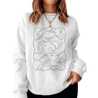 Mandala Koala À Colorier Pour Les Enfants Sweat-shirt pour femme - Cadeauxyz