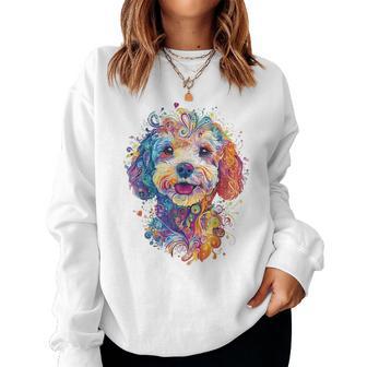 Mandala Maltipoo Dog Pet Print Sudadera Mujer - Regaloses