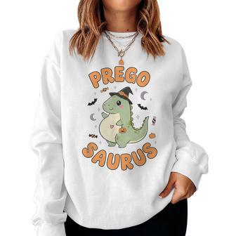 Pregosaurus Pregnant Dinosaur Halloween Pregnancy New Mom Women Sweatshirt - Thegiftio UK