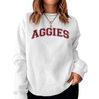 Retro Personalized Aggies-Heart Kid Women Sweatshirt - Thegiftio UK