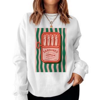 Sardinas En Conserva De Pescado Retro Gráfico Deerano Para Hombres Y Es Sudadera Mujer - Regaloses