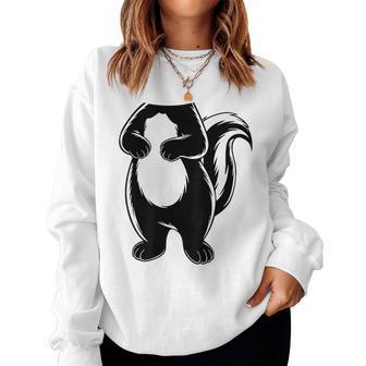 Skunk Adult Kids Body Skunk Costume Women Sweatshirt - Thegiftio UK