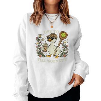 Softball Mom Goose Legendary Parent Ballpark Life Women Sweatshirt - Thegiftio UK