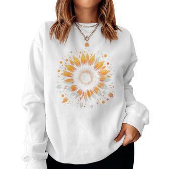 Tournesol Fleur D'étéintage Floral Cool Pour S Et Filles Sweat-shirt pour femme - Cadeauxyz