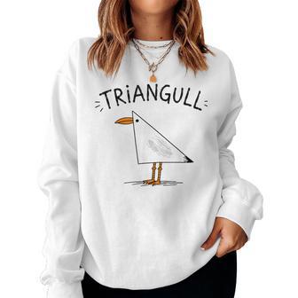 Triangull Triangle Seagull Bird Pun Humor Kids Women Sweatshirt - Thegiftio UK