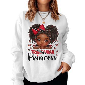 Trinidadian Princess Girl Trinidad And Tobago Kids Toddler Women Sweatshirt - Thegiftio UK