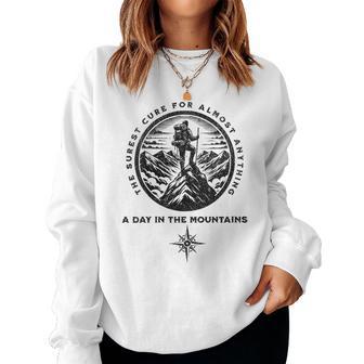 Un Día En Las Montañas Para Es Hombres Y Niños Cool Hiking Cuello Sudadera Mujer - Regaloses