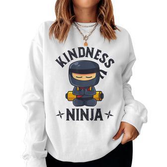 Unity Day Orange Anti Bullying Kids Be Kind Kindness Ninja Women Sweatshirt - Thegiftio UK
