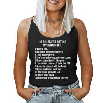 10 Rules Dating My Daughter 過保護 お父さん 保護 レディースタンクトップ - Kawaiitshirt