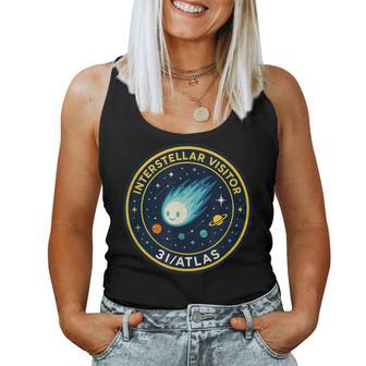 3I Atlas Interstellarisitor Missionパッチデザイン レディースタンクトップ - Kawaiitshirt