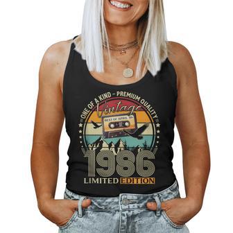 40 Cumpleaños Hombre Regalo Abril 1986 In Mangas Camiseta sin mangas para mujer - Regaloses