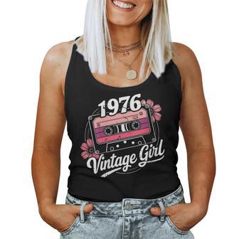 50 Años Intage 1976 Cumpleaños 50 Retro 1976 Cuello Camiseta sin mangas para mujer - Regaloses