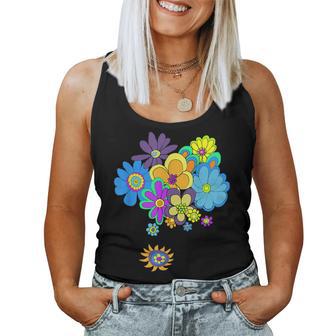 60Er & 70Er Retro Flower Power Tank Top Frauen - Geschenkecke