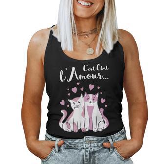 Aintalentin Humour Fille C'est Chat L'amour Débardeur pour femme - Cadeauxyz
