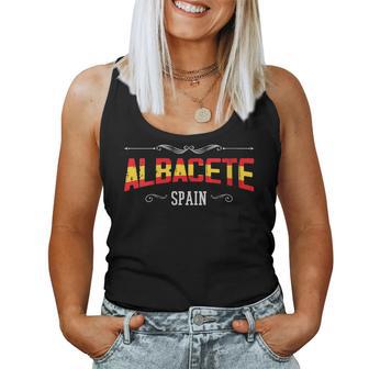 Albacete España Albacete Recuerdos De Albacete Cuello Camiseta sin mangas para mujer - Regaloses