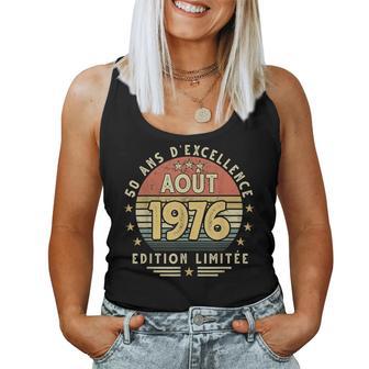 Août 1976 Cadeau Anniversaire Août 1976 50 Ans Homme Débardeur pour femme - Cadeauxyz
