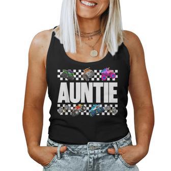 Auntie Monster Truck Family Crew Birthday Matching Women Women Tank Top | Seseable UK
