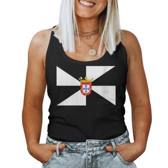 Bandera Ceuta España Cuello Camiseta sin mangas para mujer - Regaloses